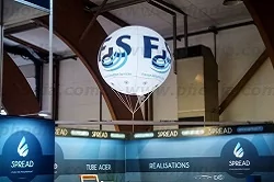 gros ballon éclairant hélium pour salon