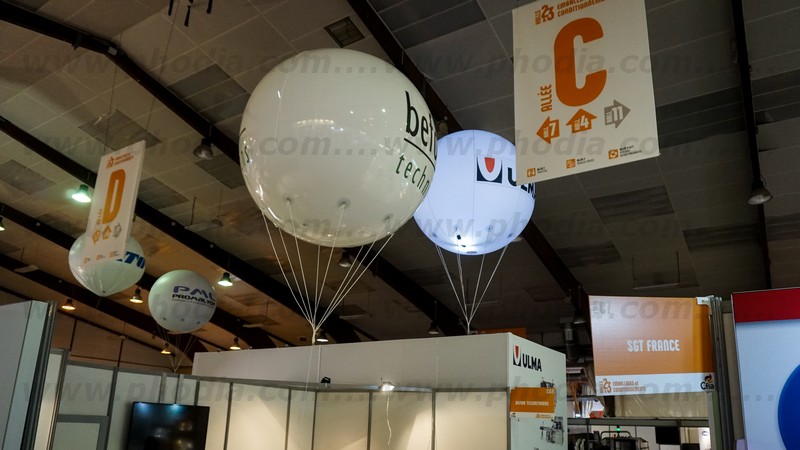 ballon publicitaire géant pvc 2m et ballon tpu 1m60
