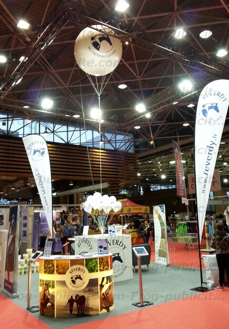Ballon helium sur stand Reverdy