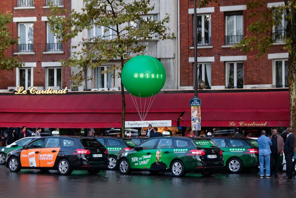 ballon gonflable hélium vert unibet