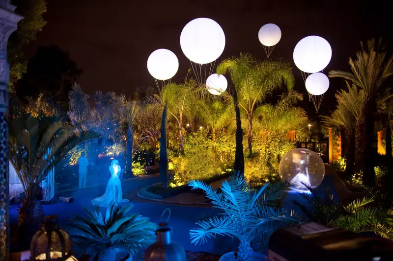 ballon lumineux hélium casino mamounia