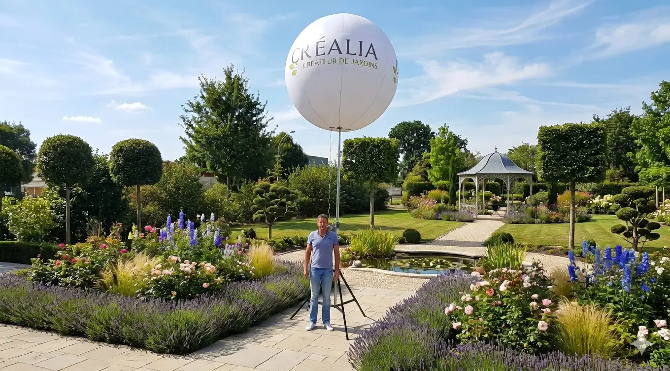 Masphère gros trépied stand extérieur 5,70m ballon 1,60m sans hélium Phodia